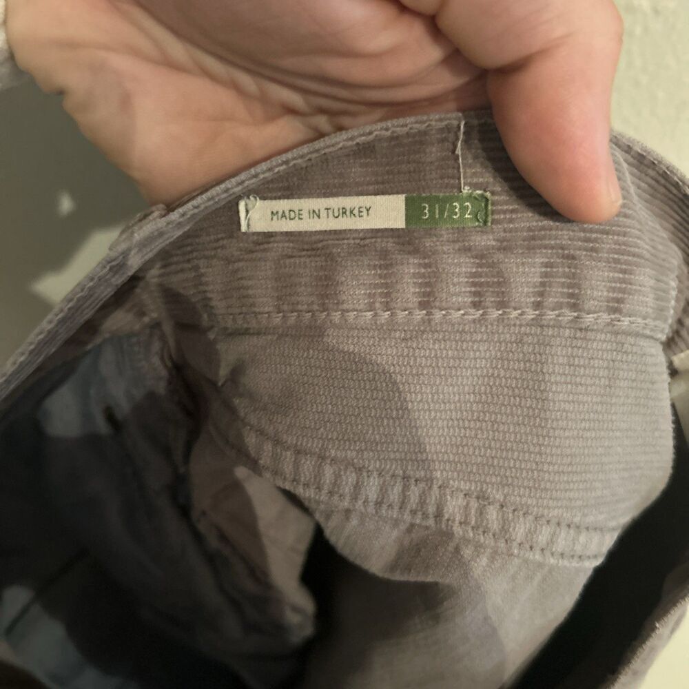 Sid Mashburn Mens Size 31 31x29 Gray Corduroy Pants Chinos - Picture 7 of 9